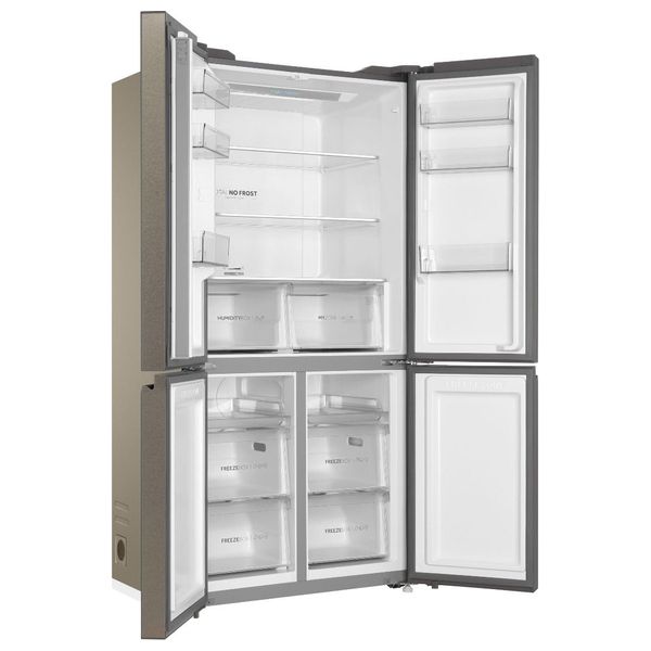  Haier HRF-700TS - 22ft - French Door Refrigerator - Silver Glass 