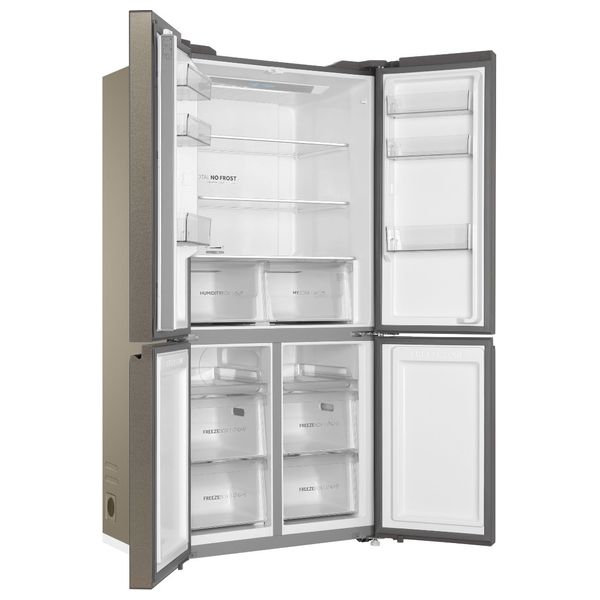 ثلاجة هاير ذات التصميم الفرنسي - 22 قدم - HRF-700TS - سلفر