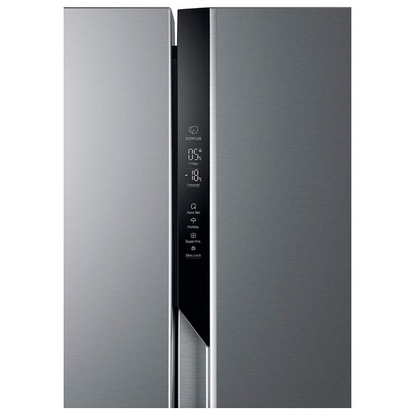  Haier HSR3918FNPG - 20ft - Side By Side Refrigerator - Silver 
