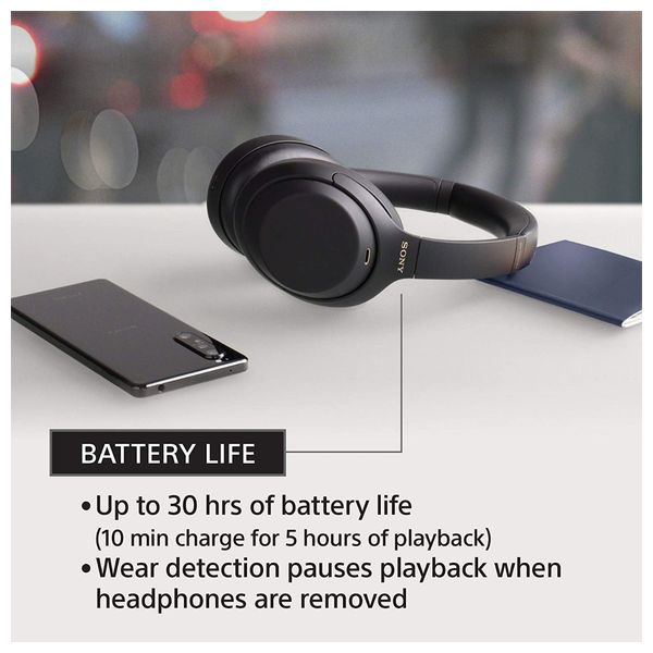  Sony WH-1000XM4 - Bluetooth Headphone Over Ear - Black 