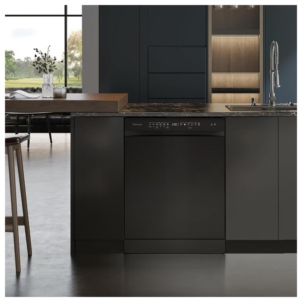  هايسنس HS673C90BME غسالة صحون - 16 سيت - أسود 