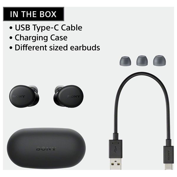  سماعة بلوتوث داخل الاذن سوني - WF-XB700/BZE - اسود 