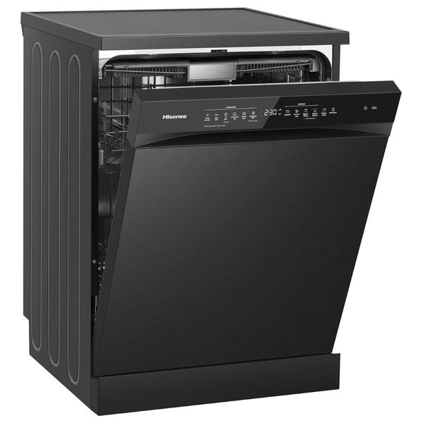  هايسنس HS673C90BME غسالة صحون - 16 سيت - أسود 