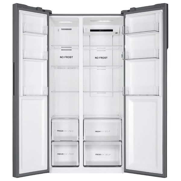  Haier HSR3918FNPG - 20ft - Side By Side Refrigerator - Silver 