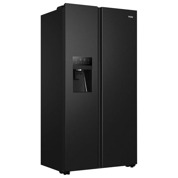 Haier HSR3918FIPB - 19ft - Side By Side Refrigerator - Black