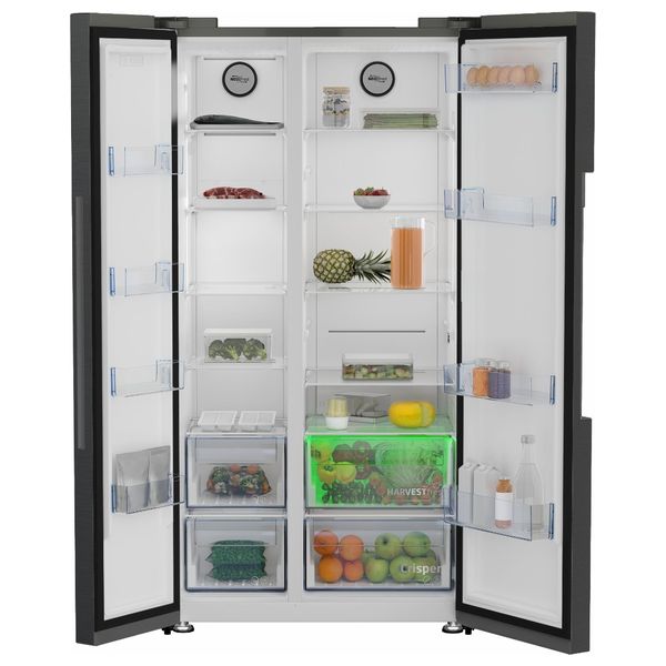 Beko GN164022XBR - 24ft - Side By Side Refrigerator - Inox