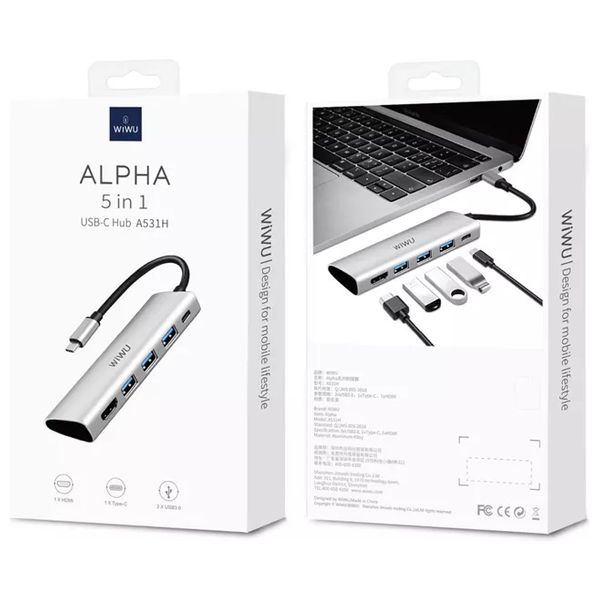 WiWU Alpha A531H - Adapter USB-C