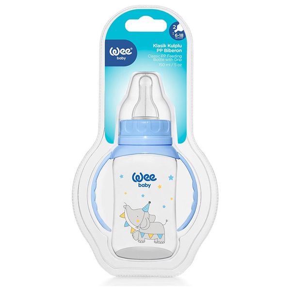  زجاجة الرضاعة الزجاجية من وي بيبي - 150مل 