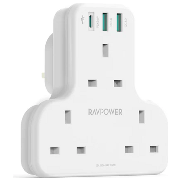  شاحن راف بور - PC1036 - ابيض 