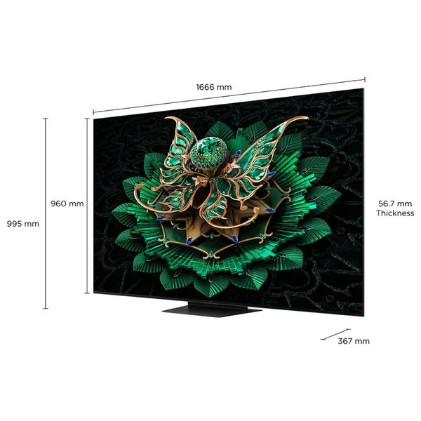 TCL 75-Inch C7K Series - Smart - 4K - QD-Mini LED - 120Hz - 2025 Model + TCL Tab 10L - Black + TCL TP200K - Speaker - Black