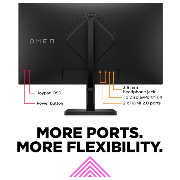 HP 32-Inch OMEN 32Q - Gaming Flat Monitor - 165Hz - 1ms Response Time - QHD