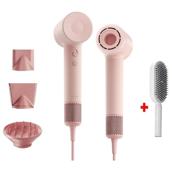 Laifen SE2 - Hair Dryer - 1400W - 2 Speeds, 4 Temperature Modes, Overheat Protection + Hair Brush