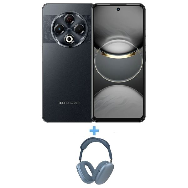Tecno Spark 30 - Dual SIM - 256/8GB + Bluetooth Headphone Over Ear