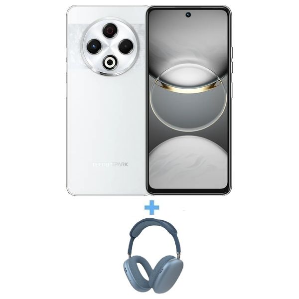 Tecno Spark 30 - Dual SIM - 256/8GB + Bluetooth Headphone Over Ear