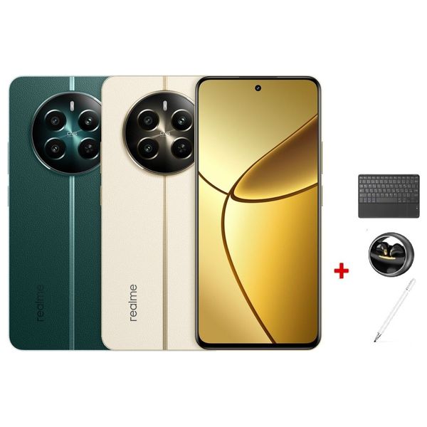 ريلمي 12 بلس 5G - دبل سيم - 256/8 كيكابايت +  سماعة داخل الاذن + قلم + كيبورد