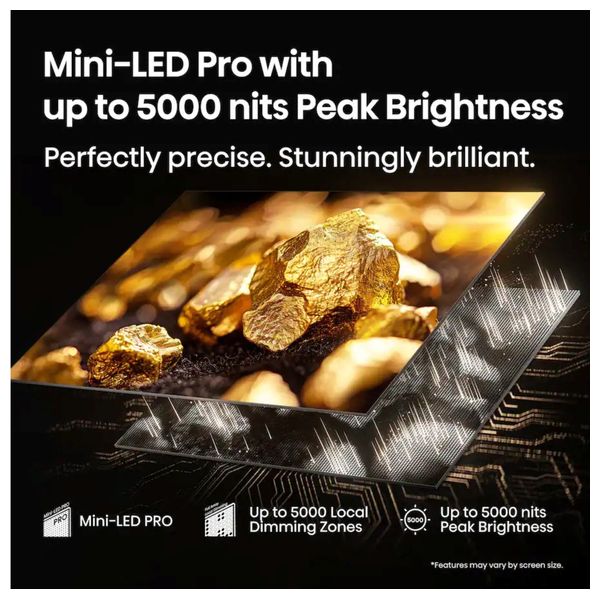  شاشة هايسنس - 100U7K انج - 144 هيرتز - فيدا -  ULED - Mini LED - اسود 