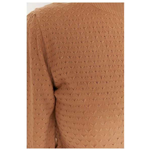 بلوزة نسائية ياقة عالية ترينديول ميلا - بيجي