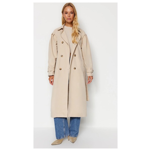 Trendyolmilla Women’s Long Coat - Beige