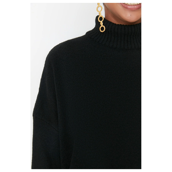 Trendyolmilla Women’s High Collar Sweater - Black