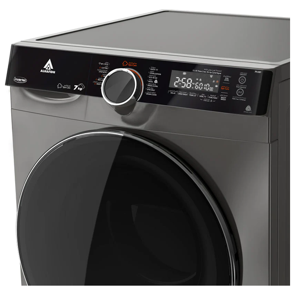  Alhafidh 7FLS81 - 7Kg - 1400RPM - Front Loading Washing Machine - Silver 