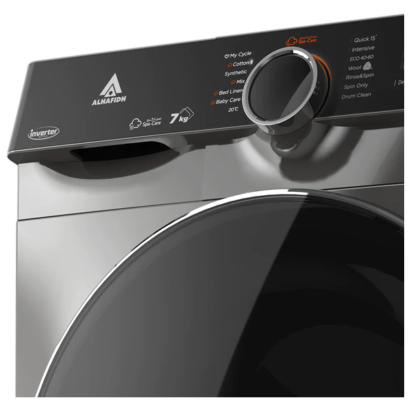  Alhafidh 7FLS81 - 7Kg - 1400RPM - Front Loading Washing Machine - Silver 