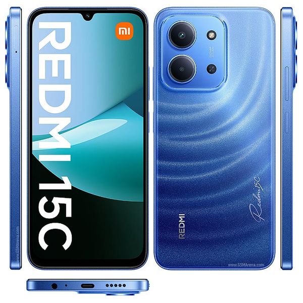 شاومي ريدمي سي 15 - شاشة 6.9 انج, IPS LCD, هيرتز120, - ميديا ​​تيك هيليو G81-ألترا - بطارية بحجم 6000 مللي امبير, سرعة شحن 33 واط