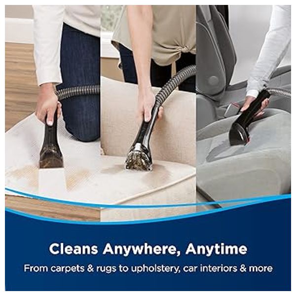 Bissell 1558E - Portable Carpet Washer Vacuum Cleaner - Black 