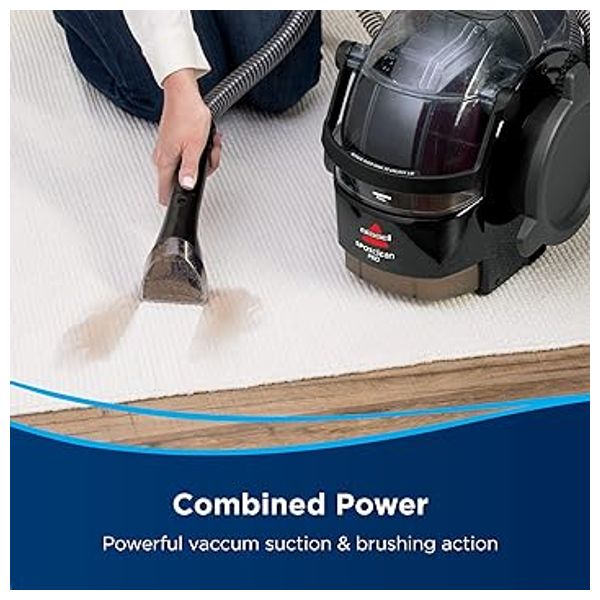  Bissell 1558E - Portable Carpet Washer Vacuum Cleaner - Black 
