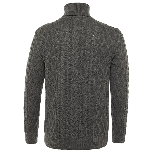 سترة للرجال ترينديول مان بياقة دائرية - رمادي