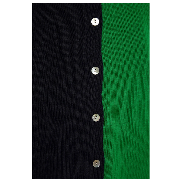 Trendyol Curve Color Blocked Knitwear Cardigan - Navy Blue