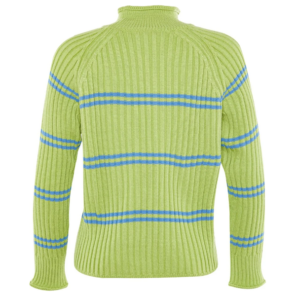  ترينديول ميلا سترة مخططة بياقة واقفة - اخضر 