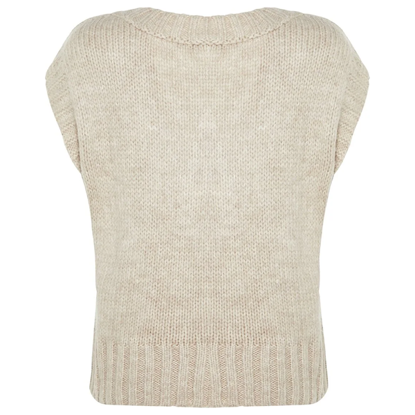 ترينديول ميلا سترة بملمس ناعم - بيجي