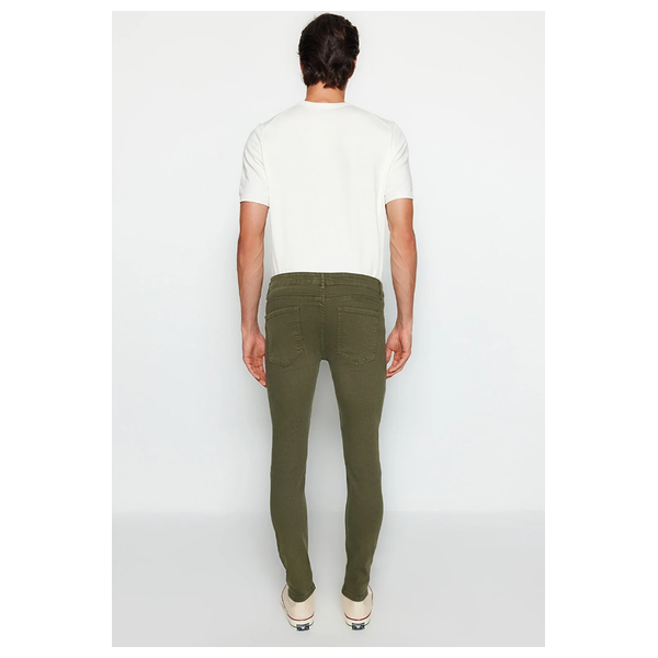 ترينديول مان بنطلون جينز رجالي مصنوع من القماش المرن - خاكي