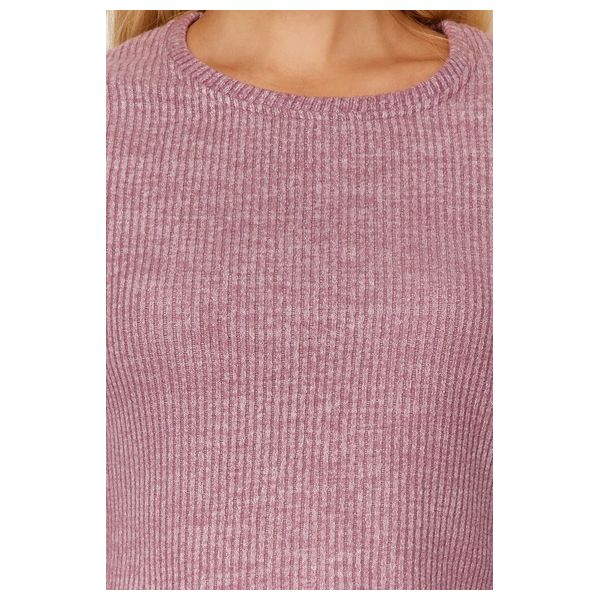 ترينديول ميلا بلوزة برقبة دائرية وأكمام إسبانية - وردي