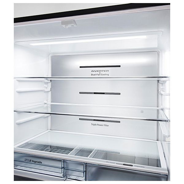  Hitachi R-WB720VUQ0 GS - 21ft - French Door Refrigerator - Silver 