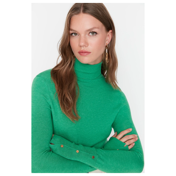 بلوزة نسائية قبة عالية ترينديول ميلا - اخضر