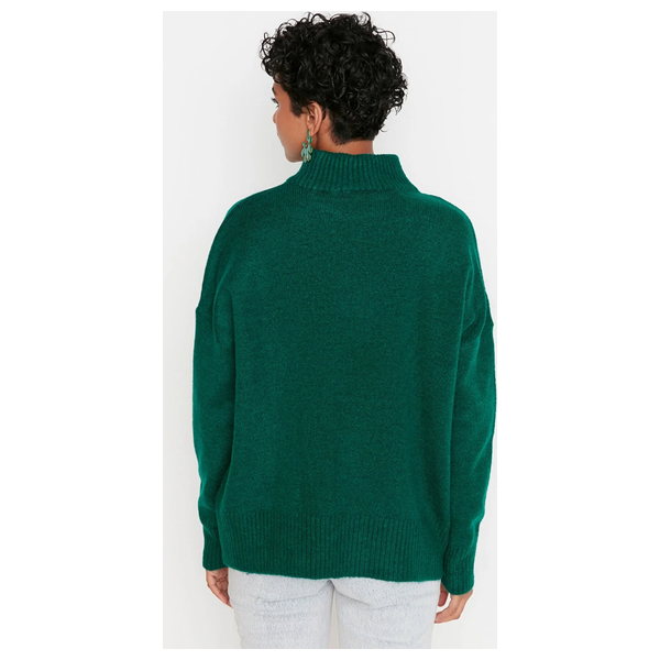 Trendyolmilla Women’s High Collar Sweater - Green