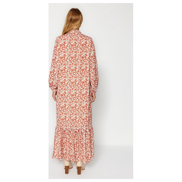 فستان مزخرف من ترينديول موديست - احمر