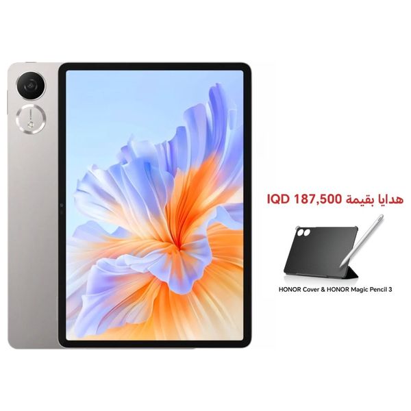 هونر تاب Pad V9 - 256/12 كيكابايت - رمادي + حافظة + قلم - حجز مسبق