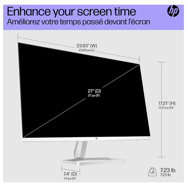  HP 27-Inch Series 5 527SA - Flat Monitor - 100Hz - 5ms Response Time - FHD 