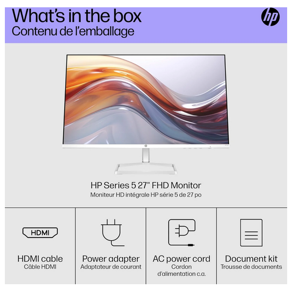  HP 27-Inch Series 5 527SA - Flat Monitor - 100Hz - 5ms Response Time - FHD 