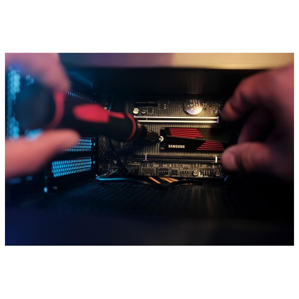 هارد داخلي NVMe PCIe سامسونج اس اس دي مع مشتت حراري - 1 تيرابايت - 990 Pro - اسود