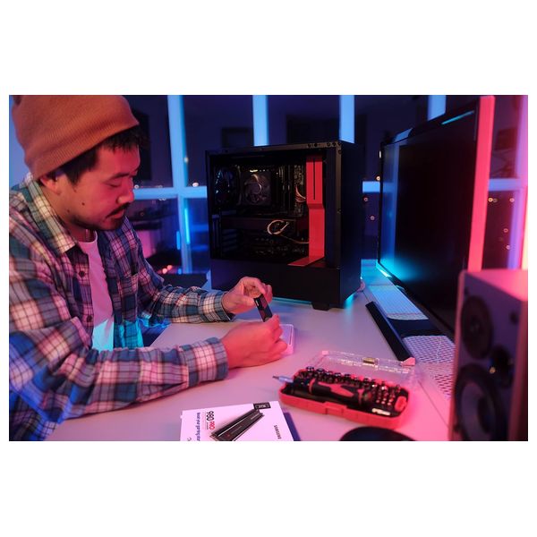 هارد داخلي NVMe PCIe سامسونج اس اس دي مع مشتت حراري - 1 تيرابايت - 990 Pro - اسود