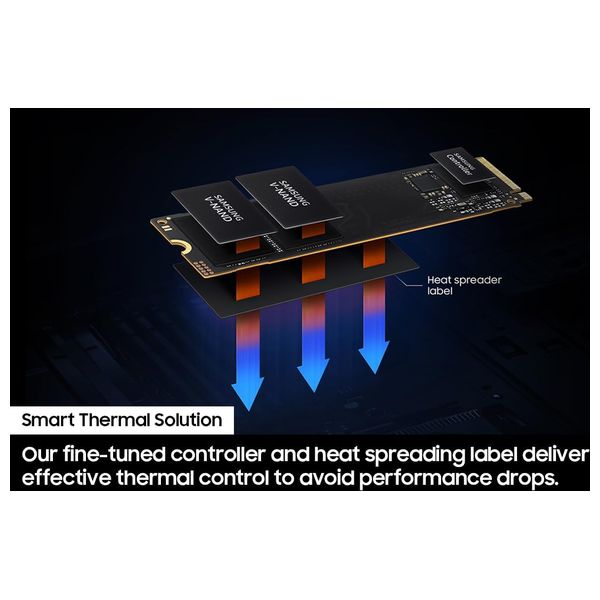  هارد داخلي NVMe PCIe سامسونج اس اس دي - 1 تيرابايت - 990EVO - اسود 