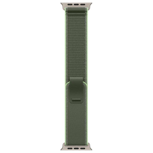 Apple 49mm Trail Loop Band Green/Neon - S/M - Natural Titanium Finish