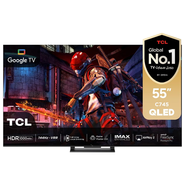 TCL 55-Inch C745 Series - Smart - 4K - QLED - 144Hz - 2023 Model