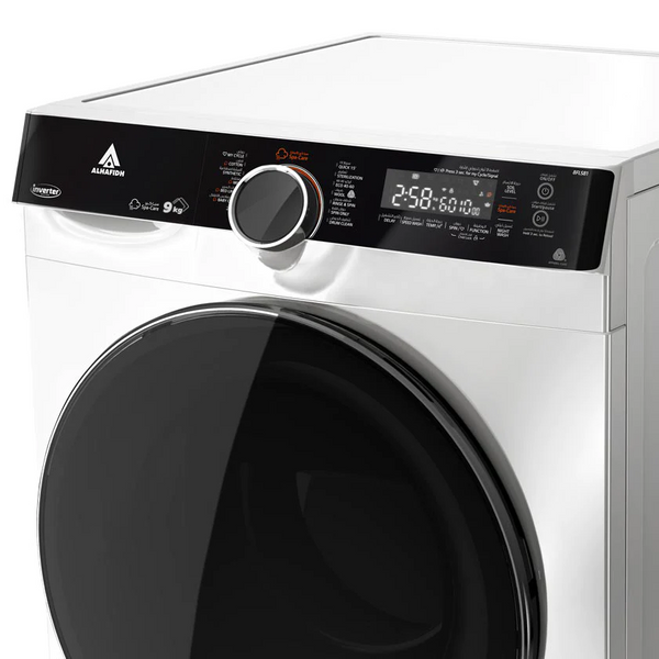 Alhafidh 9FLW80 - 9Kg - 1400RPM - Front Loading Washing Machine - White