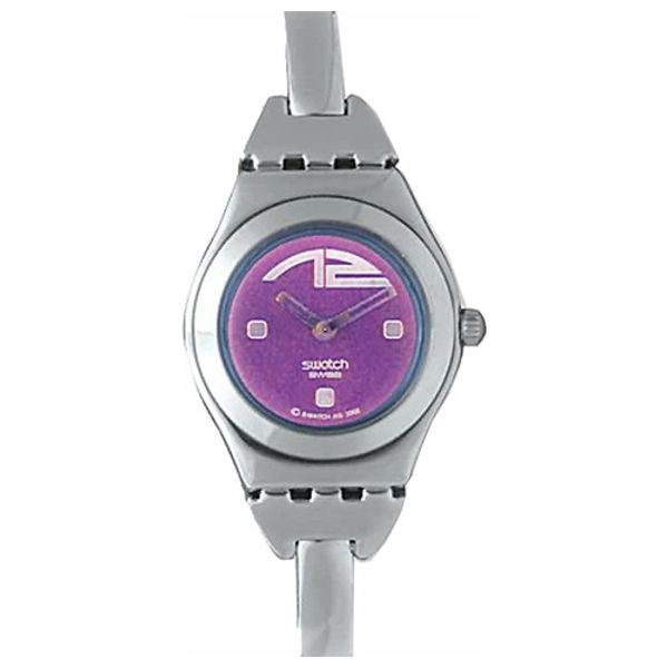  Swatch Watch YSS146A For Women - Analog Display, Stainless Steel Band - Silver 