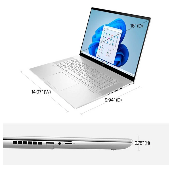  لابتوب اتش بي 16-انج - ENVY 16-H1053DX - Core i7-13700H - RTX 4060-8GB - ويندوز 11 - 16كيكابايت/1تيرابايت SSD 