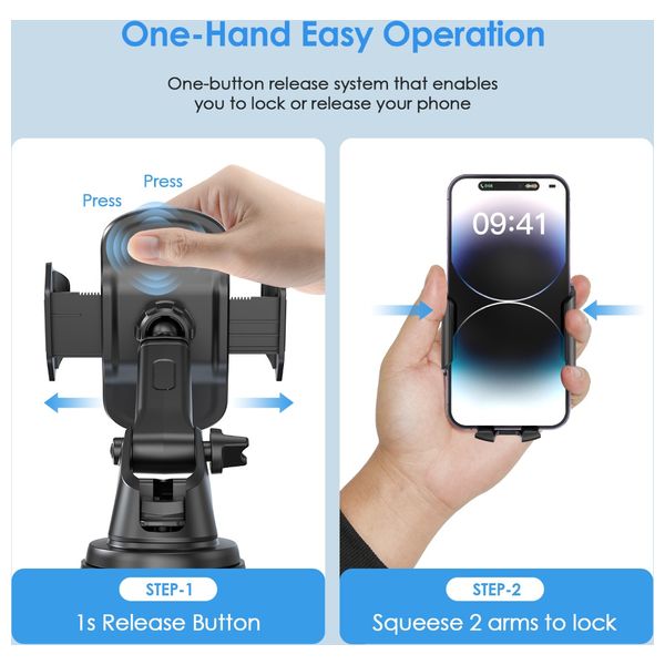  Phone Planet PP-HD01 - In-Car Holder - Black 